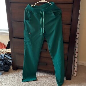 Figs Hunter Green Kade Pants- XS/T